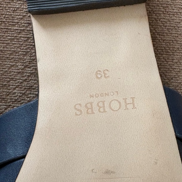 Pre-owned authentic Hobbs London navy blue slides - Picture 9 of 11